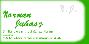 norman juhasz business card